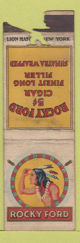 Matchbook Cover - Rocky Ford Cigars Inidan BOBTAIL WEAR