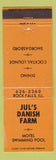 Matchbook Cover - Jul's Danish Farm Motel Rock Falls IL