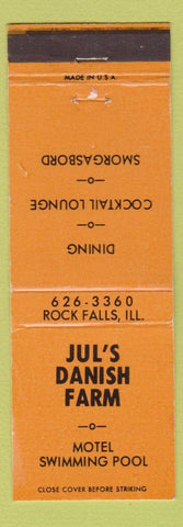 Matchbook Cover - Jul's Danish Farm Motel Rock Falls IL