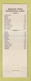 Matchbook Cover - Motel Garberville CA