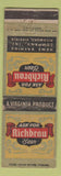 Matchbook Cover - Richbrau Beer Richmond VA WORN