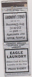 Matchbook Cover - Eagle Laundry Zorich NO TOWN CREASED