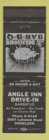 Matchbook Cover - Angle Inn Drive Inn BBQ Donelson