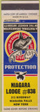 Matchbook Cover - Moose Lodge Niagara Falls NY