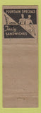 Matchbook Cover - Olympia Cafe Long Beach CA