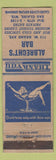 Matchbook Cover - Albrecht's Bar Eau Claire WI girlie WEAR