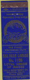Matchbook Cover - Moose Lodge Salinas CA