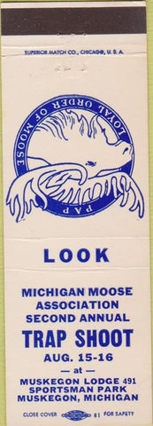 Matchbook Cover - Moose Lodge Muskegon MI