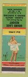 Matchbook Cover - Grand Lake Resort Saginaw MN pinup WEAR