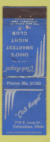 Matchbook Cover - Club Regal Columus OH WEAR