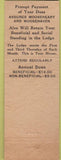 Matchbook Cover - Moose Lodge Gettysburg PA