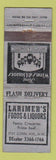 Matchbook Cover - Larmier's Foods Liquor Washington DC? WORN