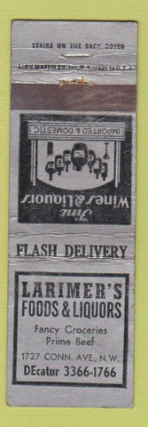 Matchbook Cover - Larmier's Foods Liquor Washington DC? WORN