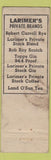 Matchbook Cover - Larmier's Foods Liquor Washington DC? WORN