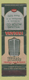 Matchbook Cover - White Trucks Busses Manchester NH CREASE