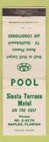 Matchbook Cover - Siesta Terrace Motel Naples FL WEAR