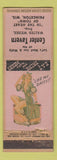 Matchbook Cover - Center Tavern Princeton WI pinup