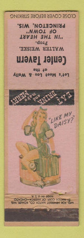 Matchbook Cover - Center Tavern Princeton WI pinup