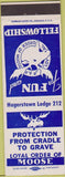 Matchbook Cover - Moose Lodge Hagerstown