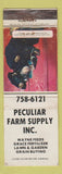 Matchbook Cover - Peculiar Farm Supply Wayne Feeds WEAR