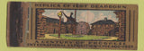 Matchbook Cover - 1933 Chicago World's Fair Fort Dearborn WORN