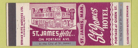 Matchbook Cover - St James Hotel MB
