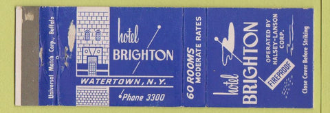 Matchbook Cover - Hotel Brighton Watertown NY low phone #
