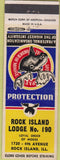 Matchbook Cover - Moose Lodge Rock Island IL