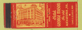 Matchbook Cover - Hotel George Mason Alexandria VA WEAR