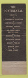 Matchbook Cover - Hotel Continental Washington DC