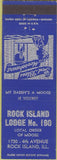 Matchbook Cover - Moose Lodge Rock Island IL