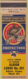 Matchbook Cover - Moose Lodge Albion PA