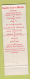 Matchbook Cover - Hampton Park Motel Camden SC
