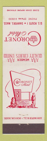Matchbook Cover - Cooronet Motel Danvers MA