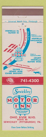 Matchbook Cover - Sewickley Motor Inn Pittsburgh PA