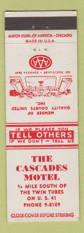 Matchbook Cover - Cascades Motel Chattanooga TN