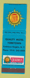 Matchbook Cover - Quality Motel Yorktown Heights NY WEAR