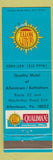 Matchbook Cover - Quality Motel Allentown PA Bethlehem
