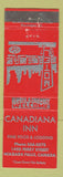 Matchbook Cover - Canadiana Inn Niagara Falls NY