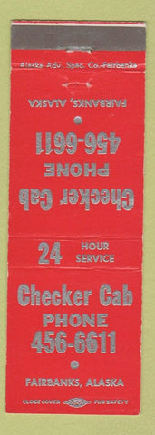 Matchbook Cover - Checker Cab Taxi Fairbanks AK