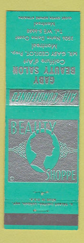Matchbook Cover - Gaby Beauty Salon Montreal QC