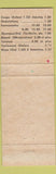 Matchbook Cover - Gaby Beauty Salon Montreal QC