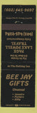 Matchbook Cover - Bee Jay Gifts Lake Powell AZ?