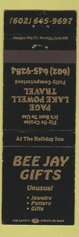 Matchbook Cover - Bee Jay Gifts Lake Powell AZ?