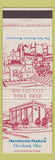 Matchbook Cover - Sheraton Inn Hopkins Cleveland OH