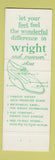 Matchbook Cover - Crawford's Shoes Lima NY? OH? Wright Arch SHoes