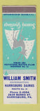 Matchbook Cover - William Smith Harrisbury Dairy PA Christmas