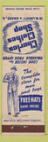 Matchbook Cover - Charles Clothes Shop Men's Girard OH WEAR