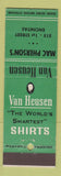 Matchbook Cover - Van Heusen Men's Clothes MacPherson's Encinitas CA