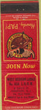 Matchbook Cover - Moose Lodge Harrison NJ